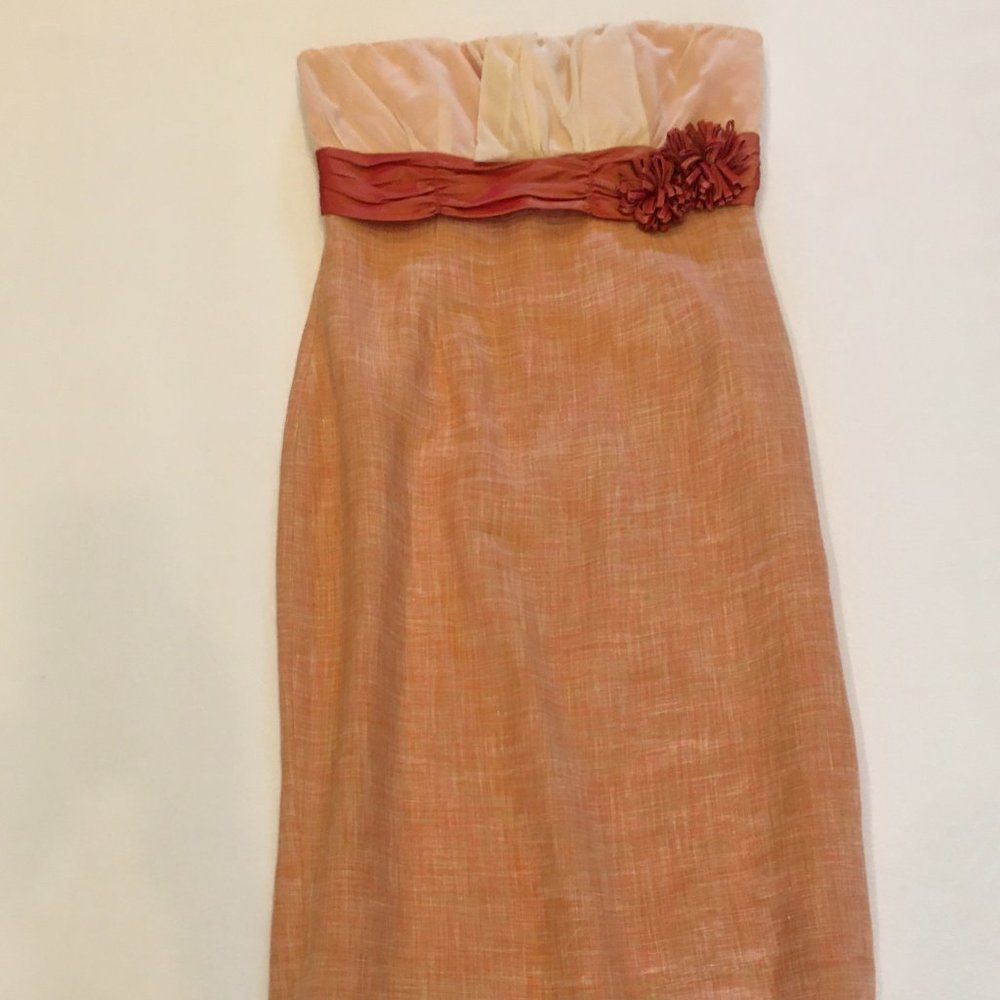 Tracy Reese strapless linen dress
